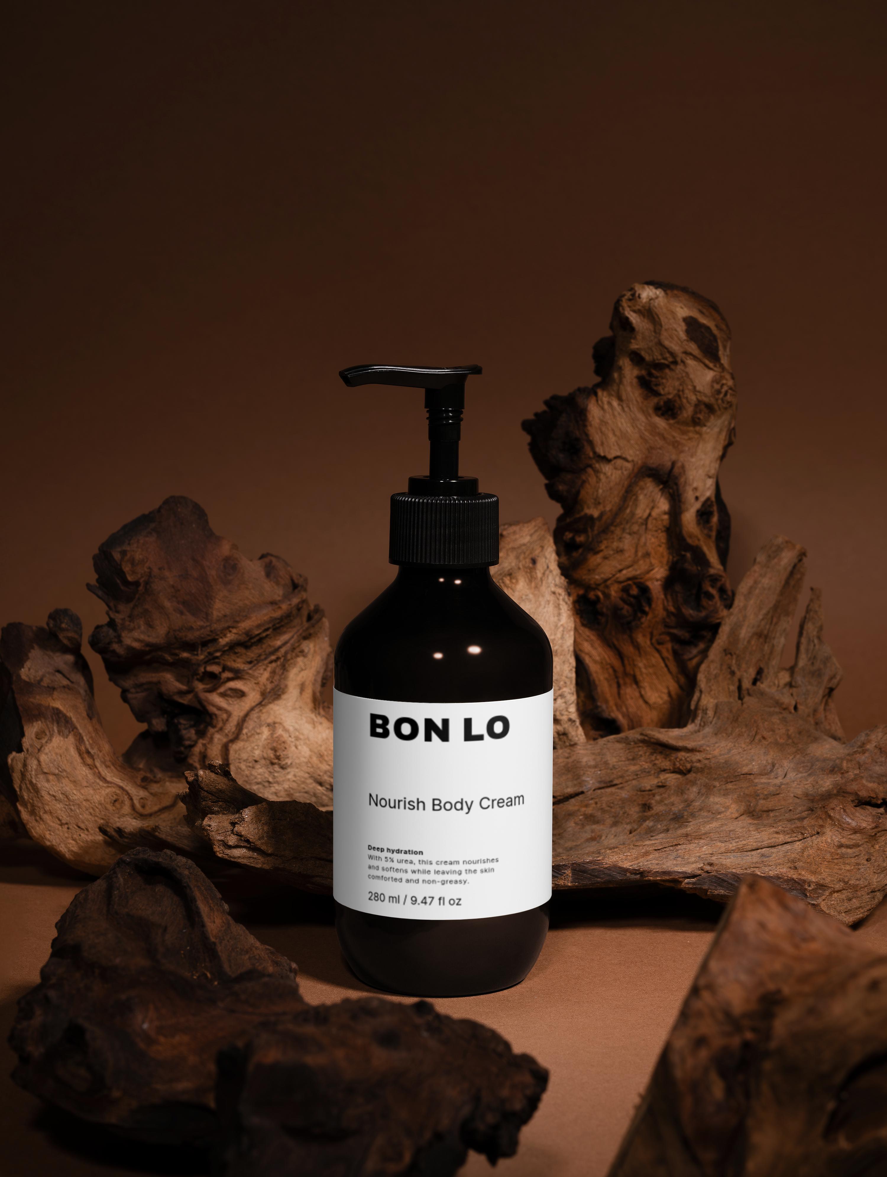 Bon Lo Nourish Body cream front brownwood